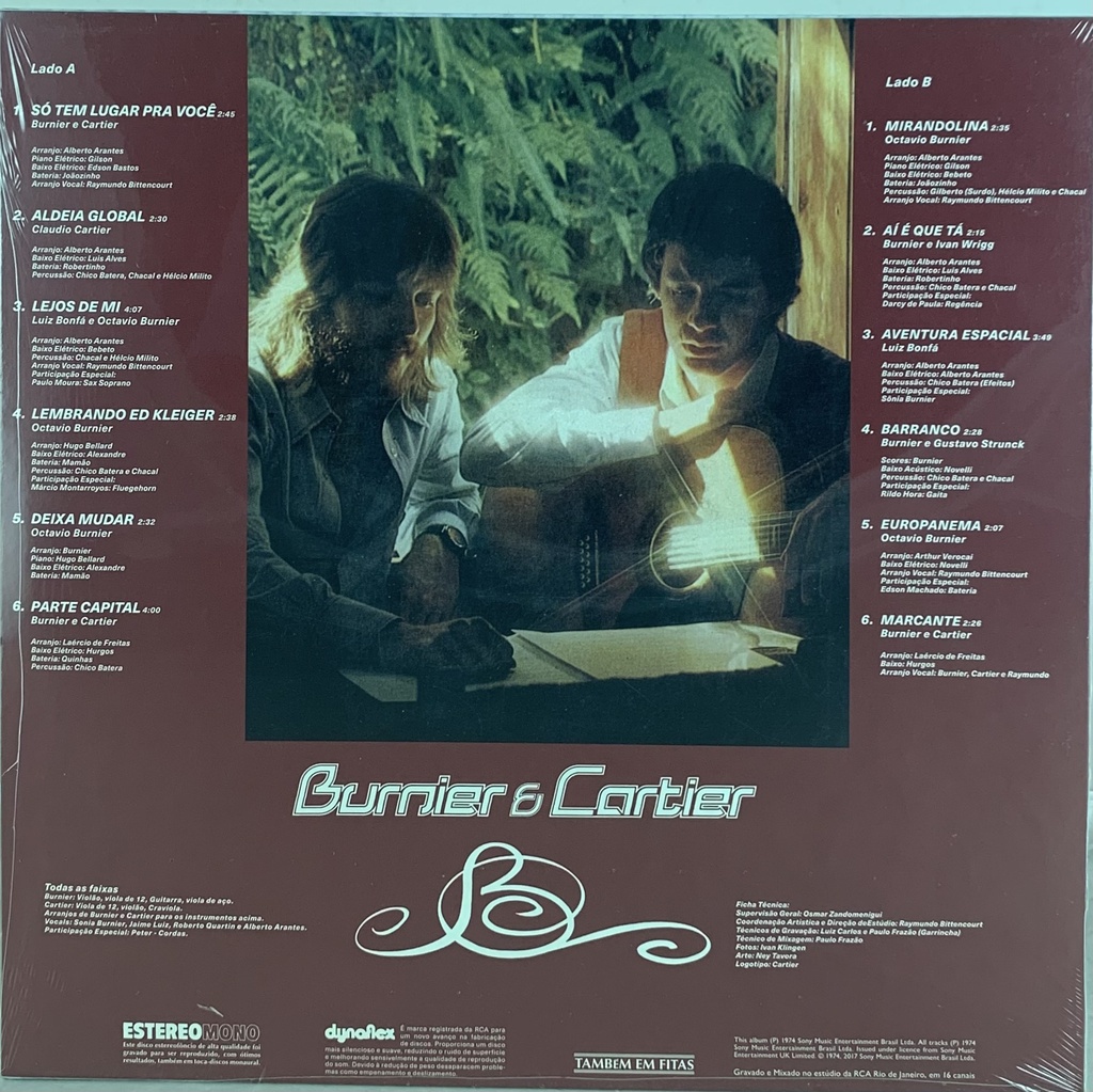 Burnier Cartier Burnier Cartier LP novo Tracks Rio